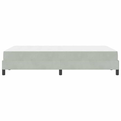 Letto box spring con materasso Grigio chiaro 120 x 200 cm
