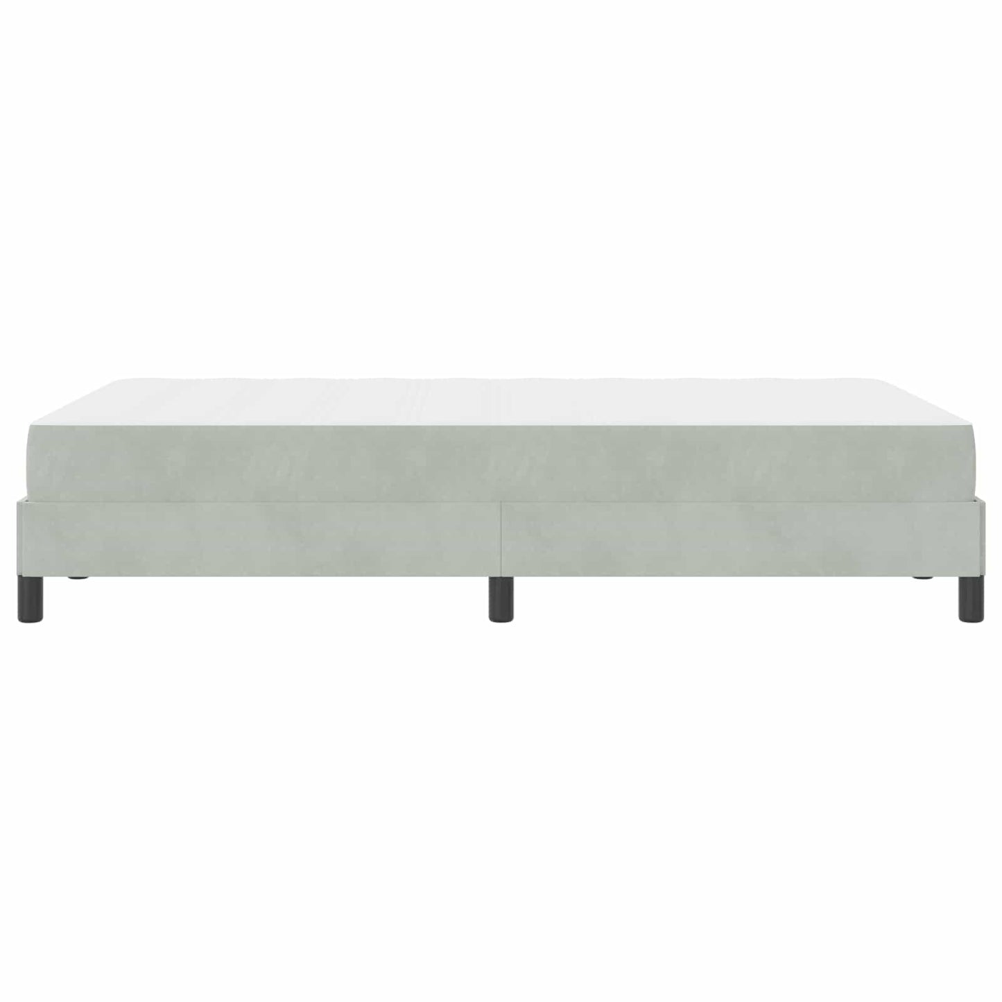 Letto a molle con materasso Grigio chiaro 120 x 200 cm Tessuto | homemem39
