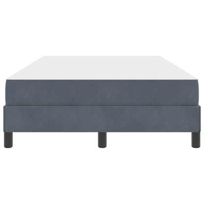 Letto box spring con materasso Grigio scuro 120 x 200 cm