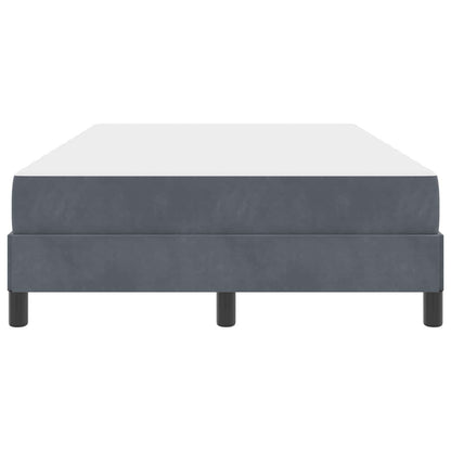 Letto a molle con materasso Grigio scuro 120 x 200 cm Tessuto | homemem39