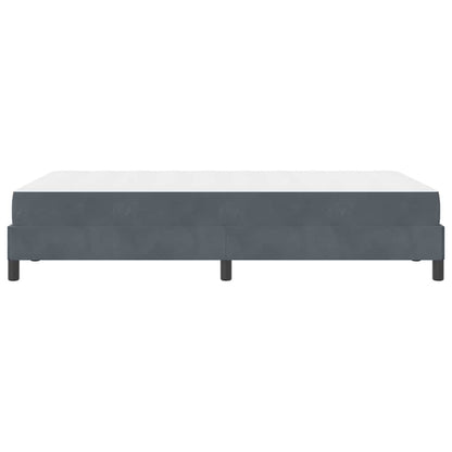 Letto box spring con materasso Grigio scuro 120 x 200 cm