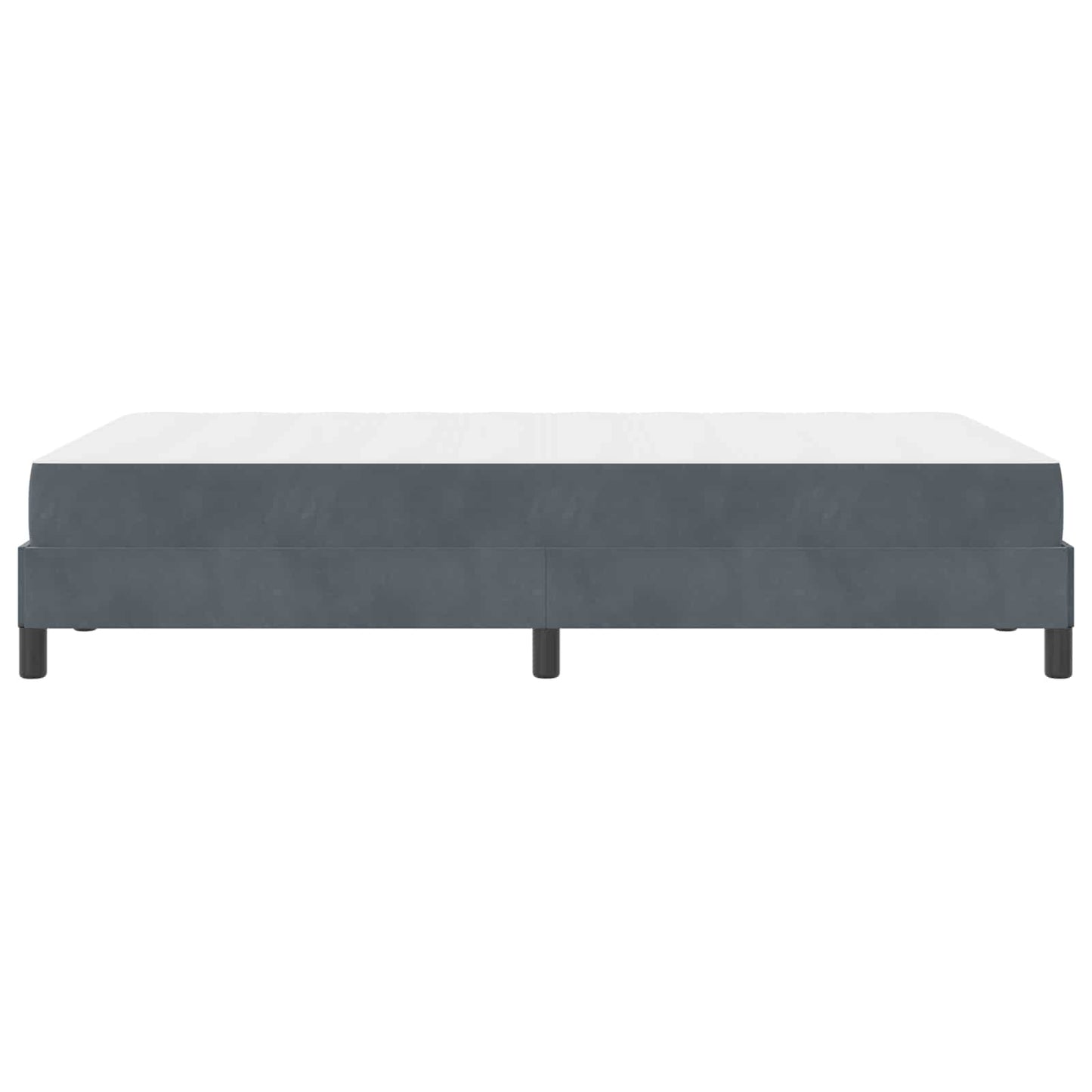 Letto a molle con materasso Grigio scuro 120 x 200 cm Tessuto | homemem39