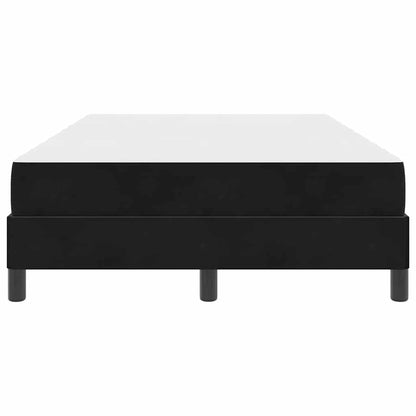 Letto box spring con materasso Nero 120 x 200 cm Velluto