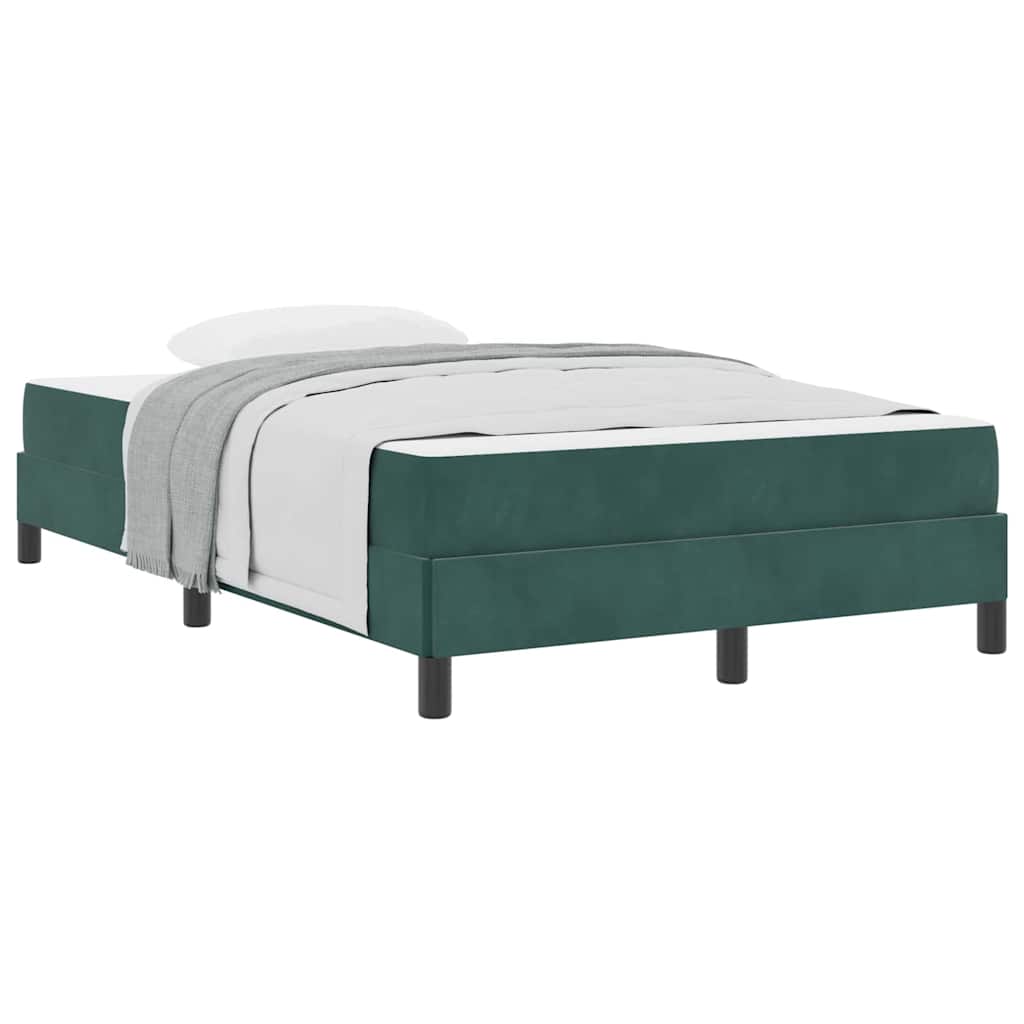 Letto box spring con materasso Verde Scuro 120 x 200 cm Velluto - homemem39