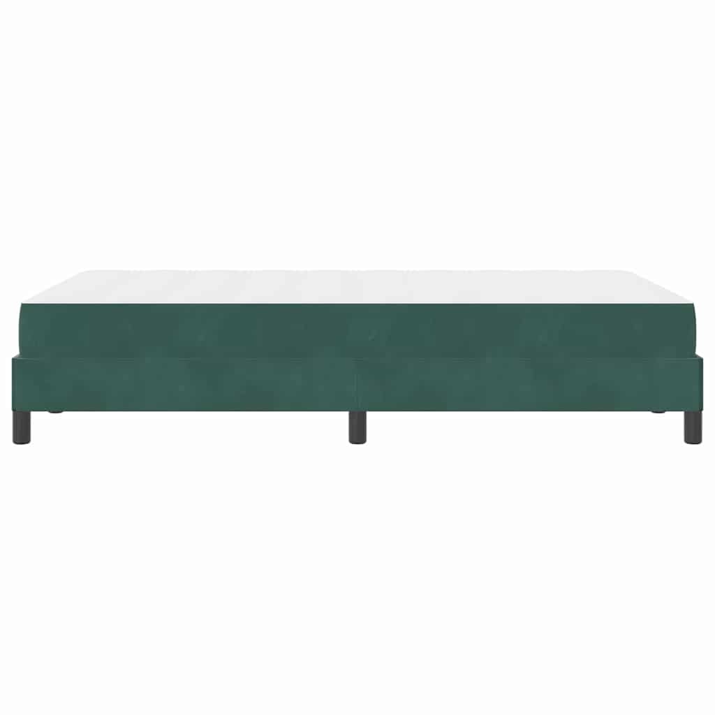 Letto box spring con materasso Verde Scuro 120 x 200 cm Velluto - homemem39