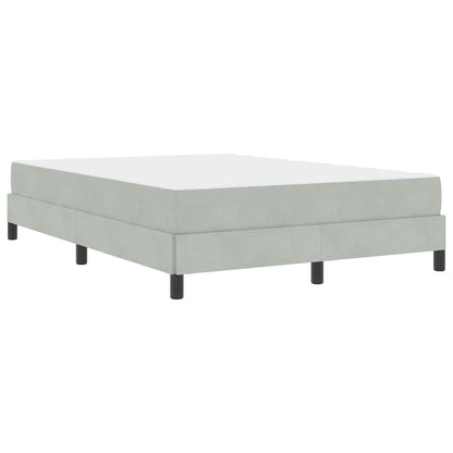 Letto box spring con materasso Grigio chiaro 140 x 200 cm
