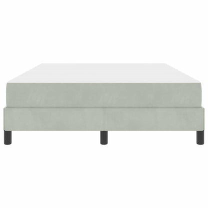 Letto box spring con materasso Grigio chiaro 140 x 200 cm - homemem39