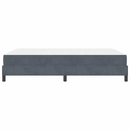 Letto box spring con materasso Grigio scuro 140 x 200 cm