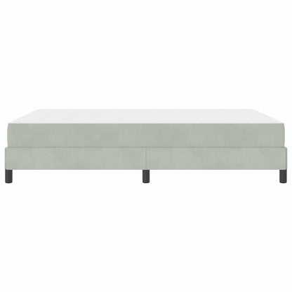 Letto box spring con materasso Grigio chiaro 160 x 200 cm - homemem39