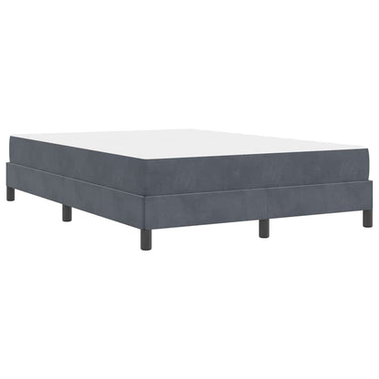 Letto box spring con materasso Grigio scuro 160 x 200 cm