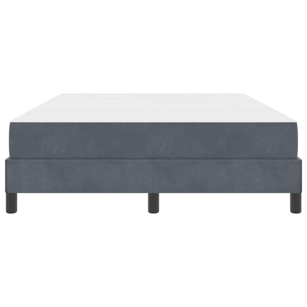 Letto box spring con materasso Grigio scuro 160 x 200 cm