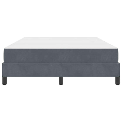 Letto box spring con materasso Grigio scuro 160 x 200 cm