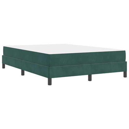 Letto box spring con materasso Verde Scuro 160 x 200 cm Velluto - homemem39