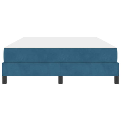 Letto box spring con materasso Blu Scuro 160 x 200 cm Velluto - homemem39