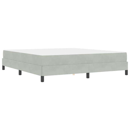 Letto box spring con materasso Grigio chiaro 180 x 200 cm