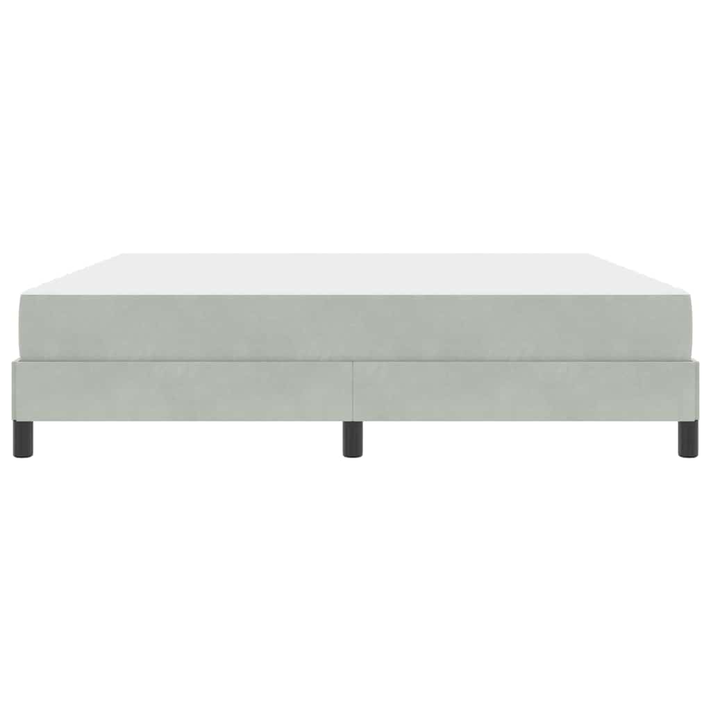 Letto box spring con materasso Grigio chiaro 180 x 200 cm