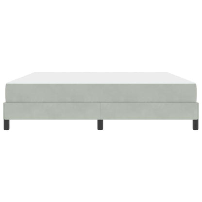 Letto box spring con materasso Grigio chiaro 180 x 200 cm
