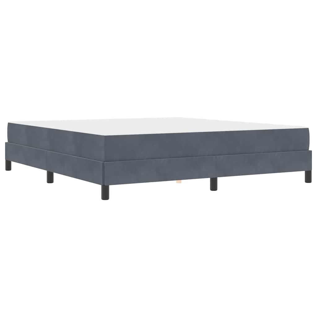 Letto box spring con materasso Grigio scuro 180 x 200 cm - homemem39