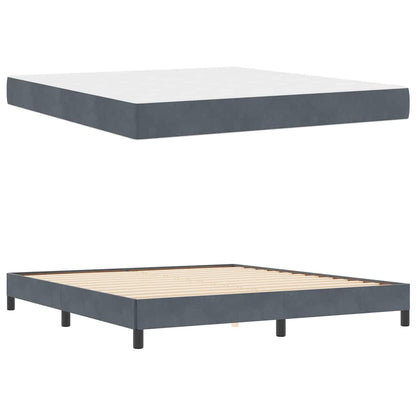 Letto box spring con materasso Grigio scuro 180 x 200 cm - homemem39