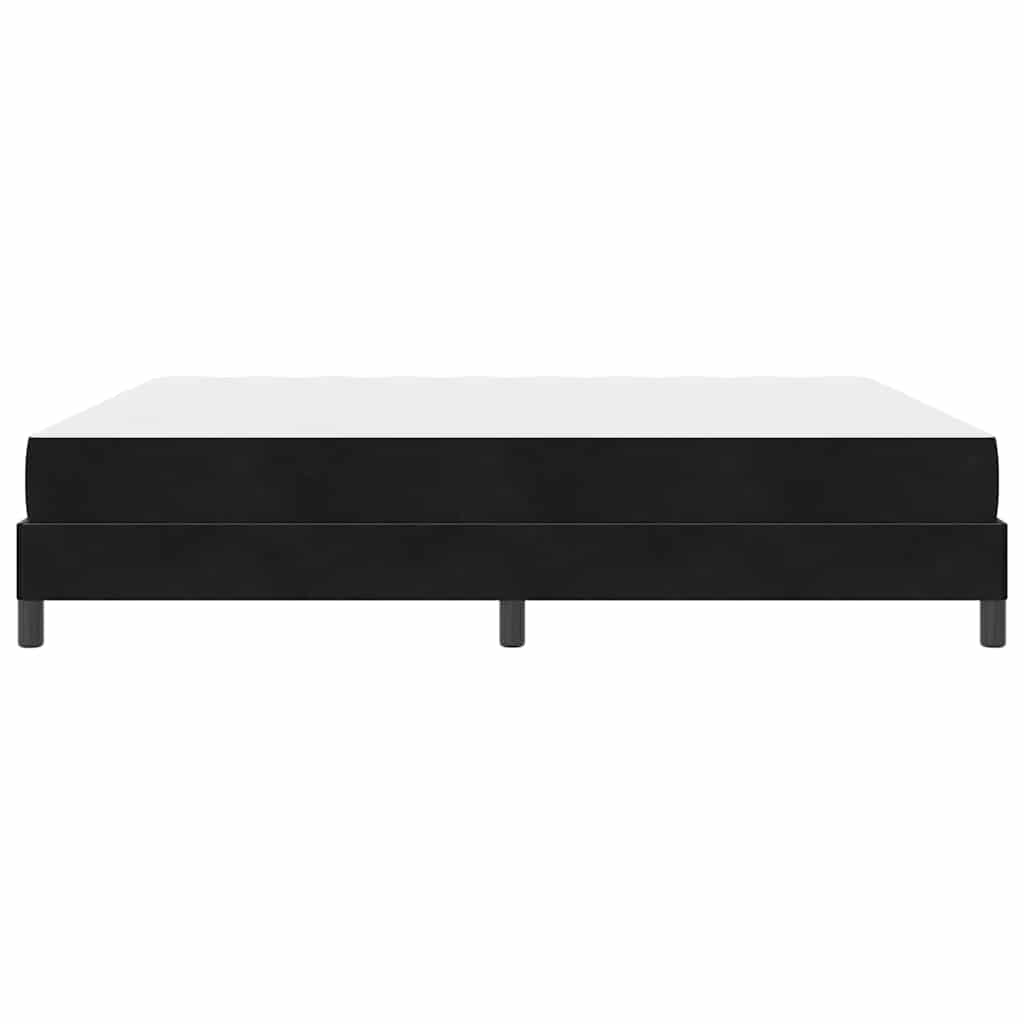 Letto box spring con materasso Nero 180 x 200 cm Velluto - homemem39