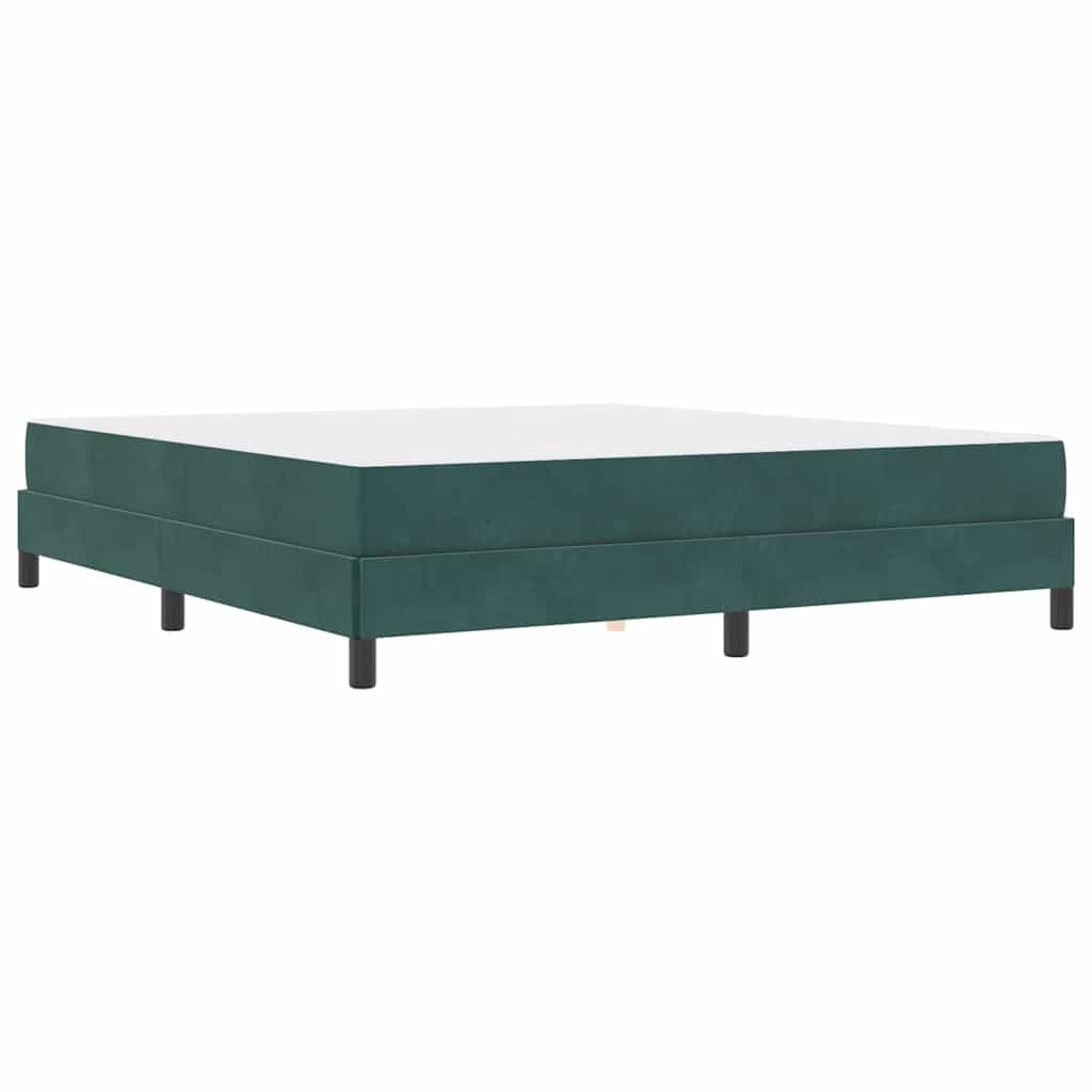 Letto box spring con materasso Verde Scuro 180 x 200 cm Velluto - homemem39