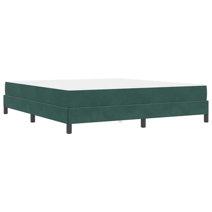 Letto box spring con materasso Verde Scuro 180 x 200 cm Velluto - homemem39
