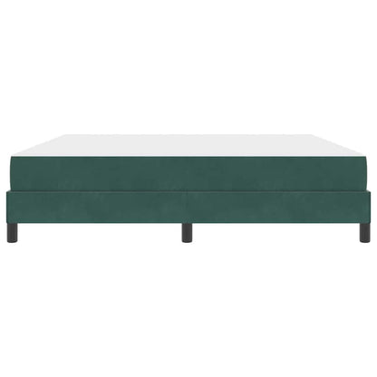 Letto a molle con materasso Verde Scuro 180 x 200 cm Tessuto