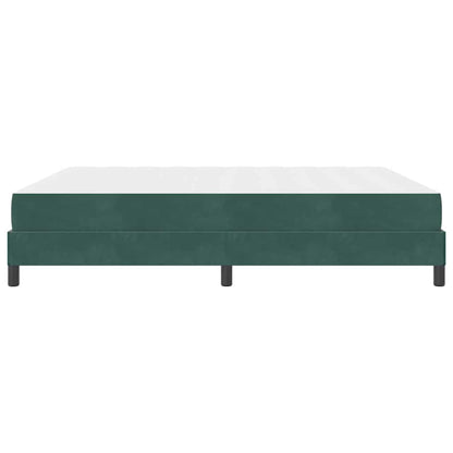 Letto a molle con materasso Verde Scuro 180 x 200 cm Tessuto