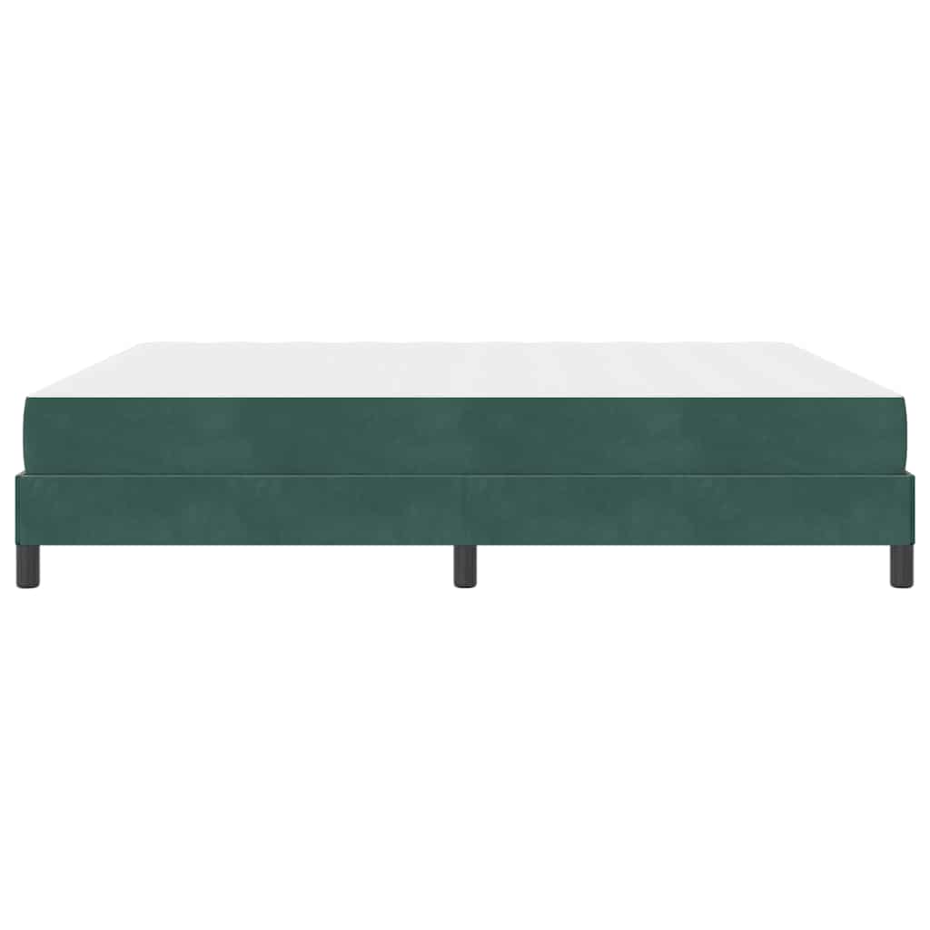 Letto box spring con materasso Verde Scuro 180 x 200 cm Velluto - homemem39