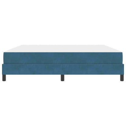 Letto box spring con materasso Blu Scuro 180 x 200 cm Velluto - homemem39