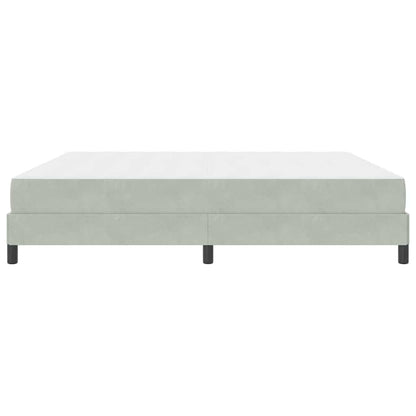 Letto box spring con materasso Grigio chiaro 200 x 200 cm - homemem39