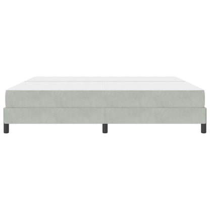 Letto a molle con materasso Grigio chiaro 200 x 200 cm Tessuto | homemem39