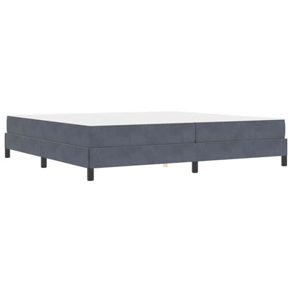 Letto box spring con materasso Grigio scuro 200 x 200 cm - homemem39