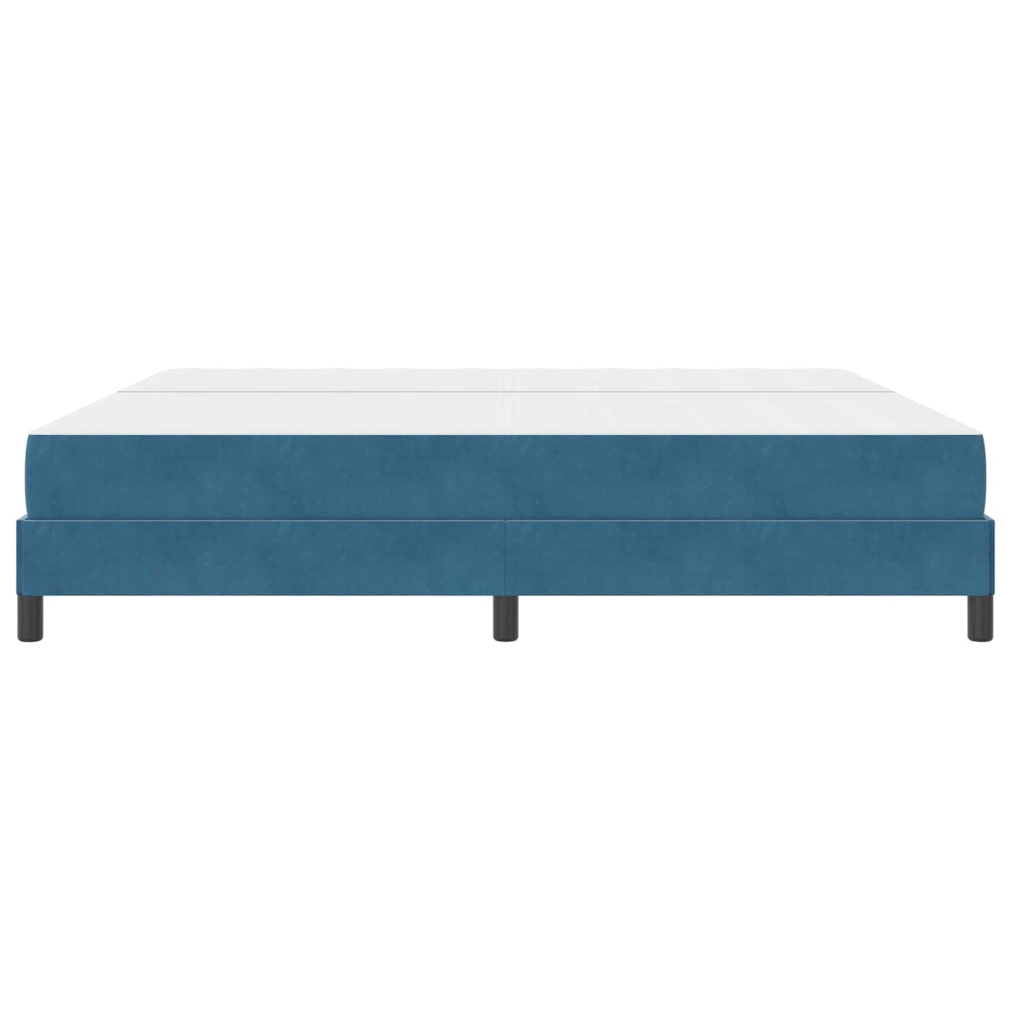 Letto a molle con materasso Blu Scuro 200 x 200 cm Tessuto | homemem39