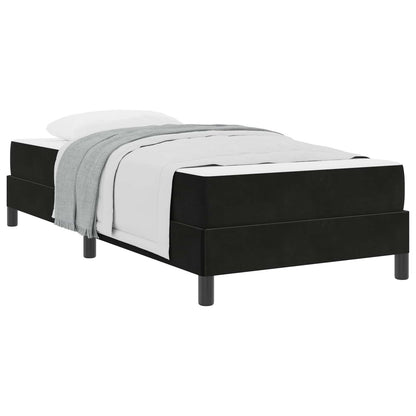 Letto a molle con materasso Nero 90 x 210 cm Tessuto | homemem39