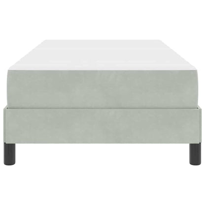 Letto a molle con materasso Grigio chiaro 80 x 220 cm Tessuto | homemem39