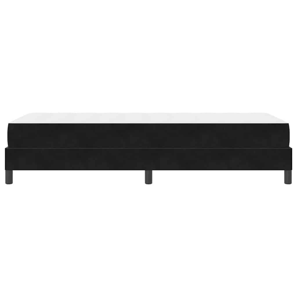 Letto a molle con materasso Nero 90 x 220 cm Tessuto | homemem39