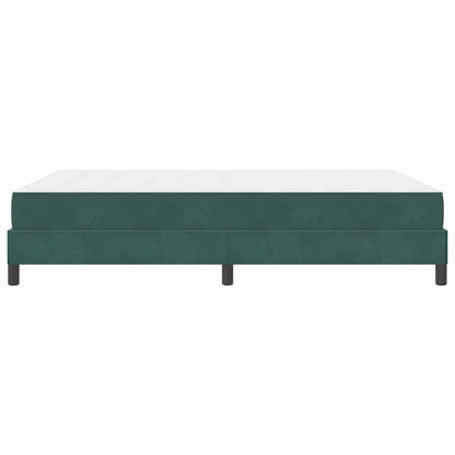Letto a molle con materasso Verde Scuro 160 x 220 cm Tessuto | homemem39