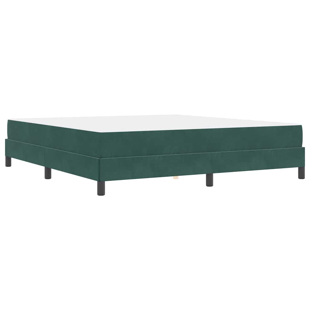 Letto a molle con materasso Verde Scuro 180 x 220 cm Tessuto | homemem39