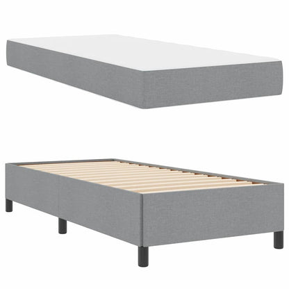 Letto a molle Grigio chiaro e nero 80 x 200 cm