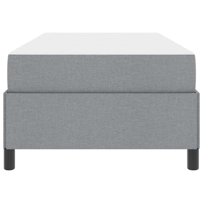 Letto a molle Grigio chiaro e nero 80 x 200 cm