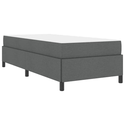 Letto a molle Grigio scuro e Nero 80 x 200 cm