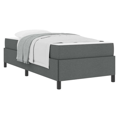 Letto a molle Grigio scuro 80 x 200 cm Tessuto