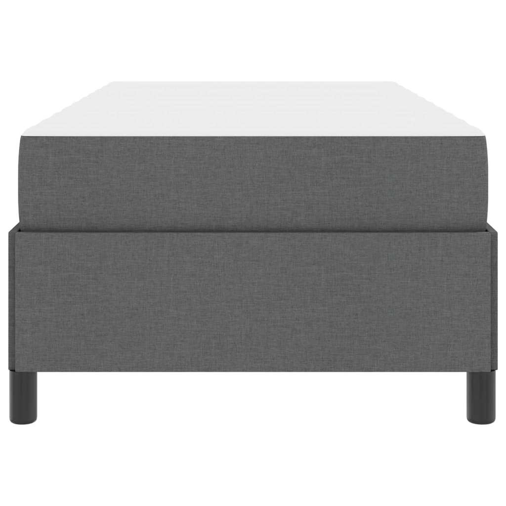 Letto a molle Grigio scuro e Nero 80 x 200 cm