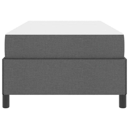 Letto a molle Grigio scuro e Nero 80 x 200 cm