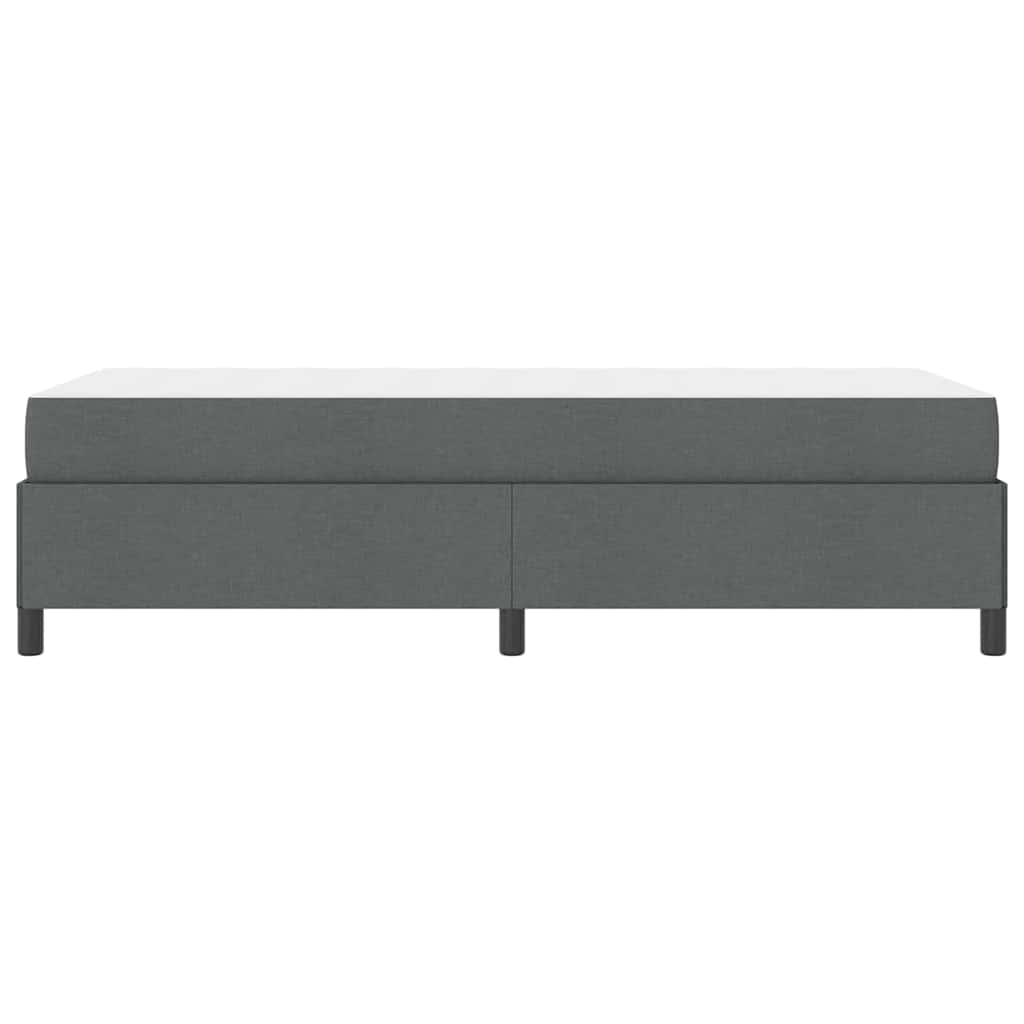 Letto a molle Grigio scuro e Nero 80 x 200 cm