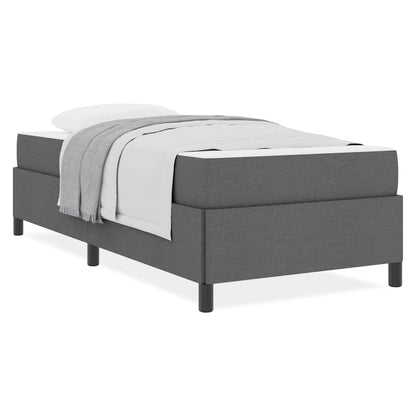 Letto a molle Grigio scuro e Nero 80 x 200 cm