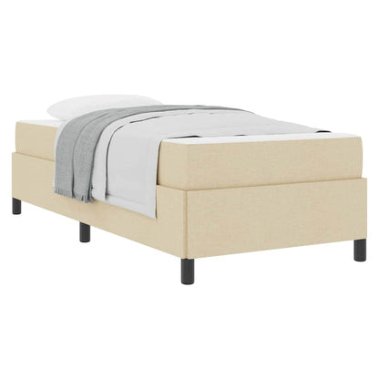 Letto a molle Crema e Nero 80 x 200 cm