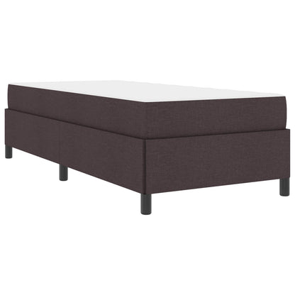 Letto a molle con materasso Marrone Scuro 90 x 190 cm Tessuto | homemem39