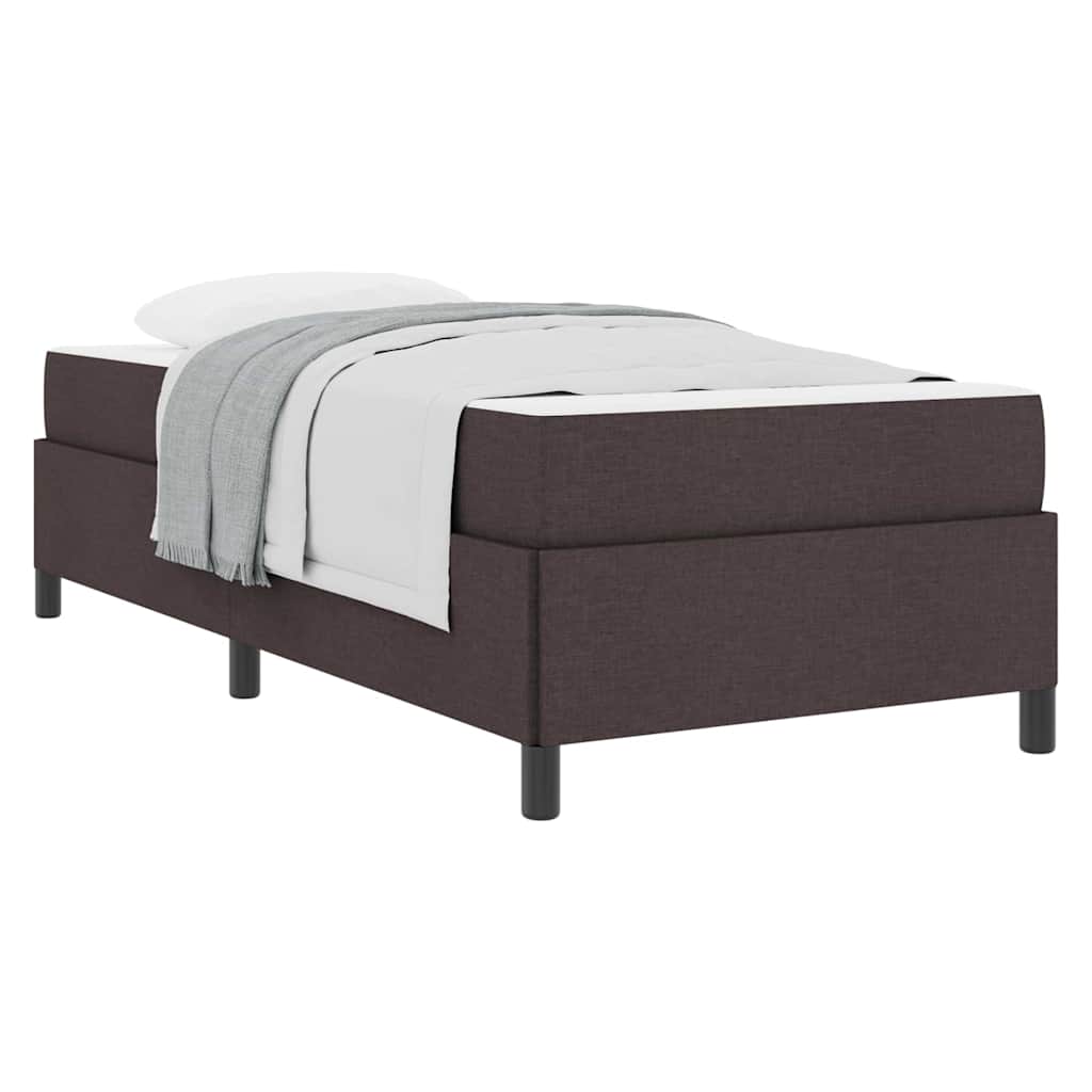 Letto a molle Marrone e Nero 90 x 190 cm